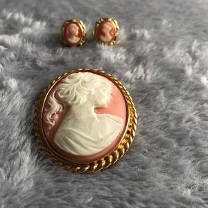 Brooch and Earring Set